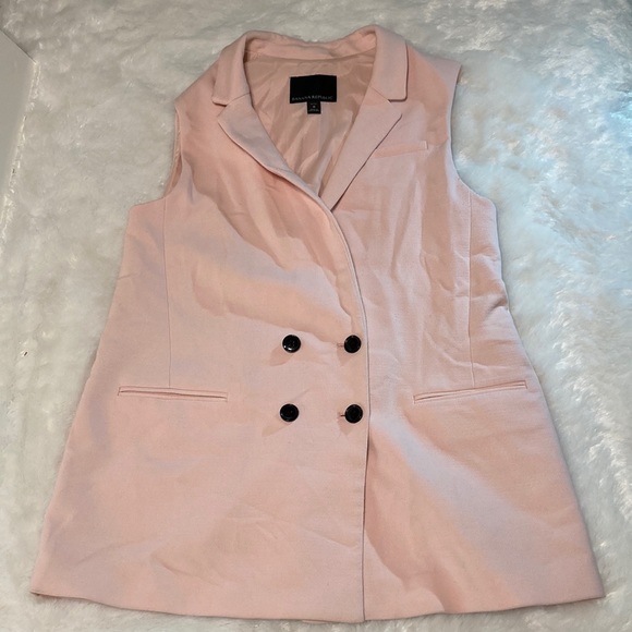Sleeveless blazer vest Banana Republic